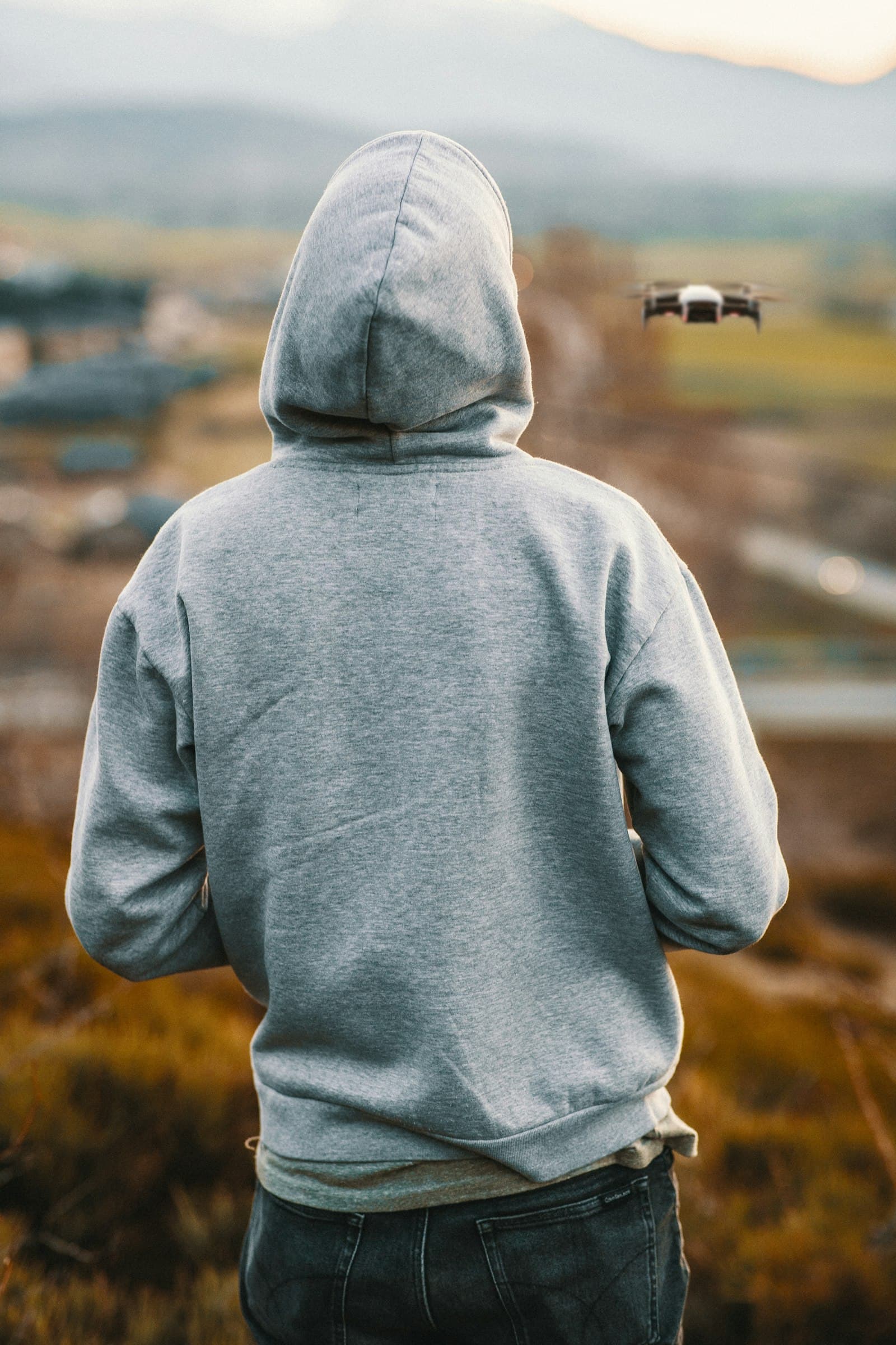 A hoodie blank shot from the back