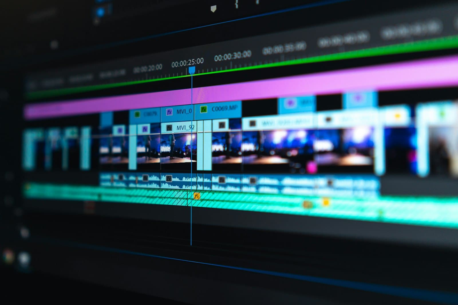 A brand film taking shape on the edit timeline, the Studio Main production