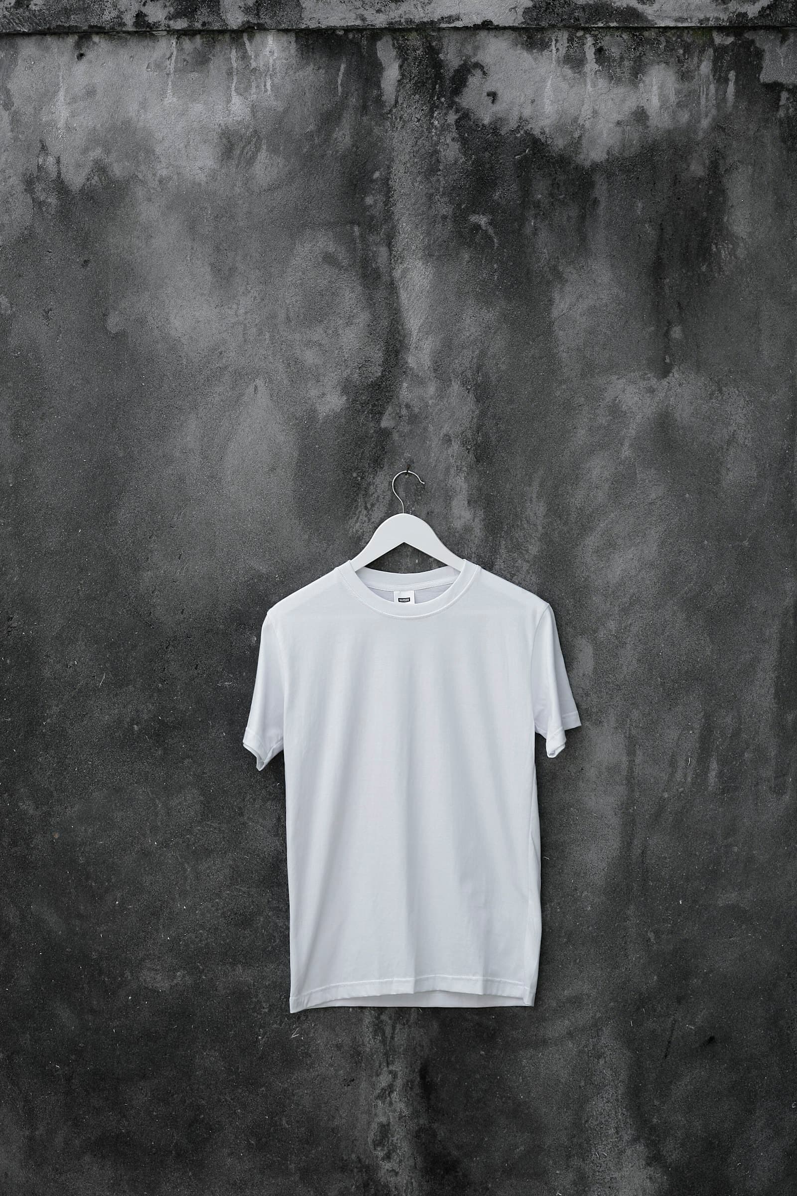 A folded tee blank, studio shot